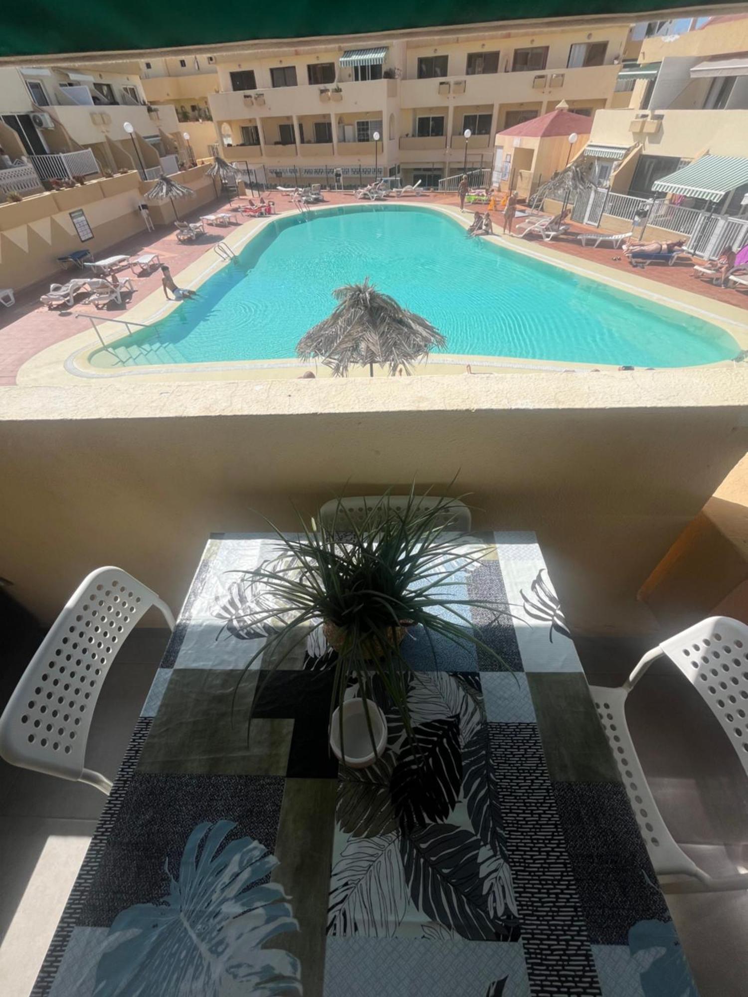 Sunny Pool View & Airco Apartament Symon Mareverde Адехе Екстер'єр фото